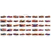 AMERICAN MUSCLE CARS - Zestaw 40 obrazków 21 x 9 cm 300 dpi RGB